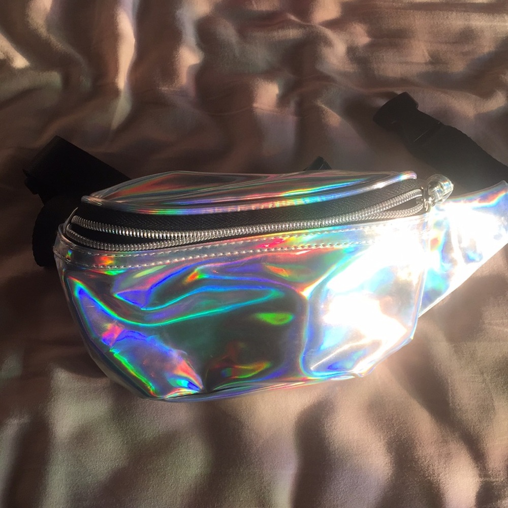 Holographic Silver fanny pack
